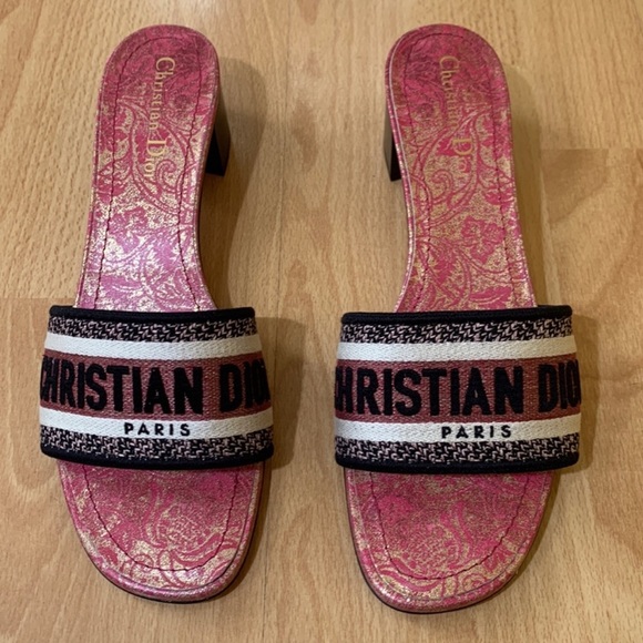 Christian Dior DWAY HEELED SLIDE New in box - Picture 4 of 13